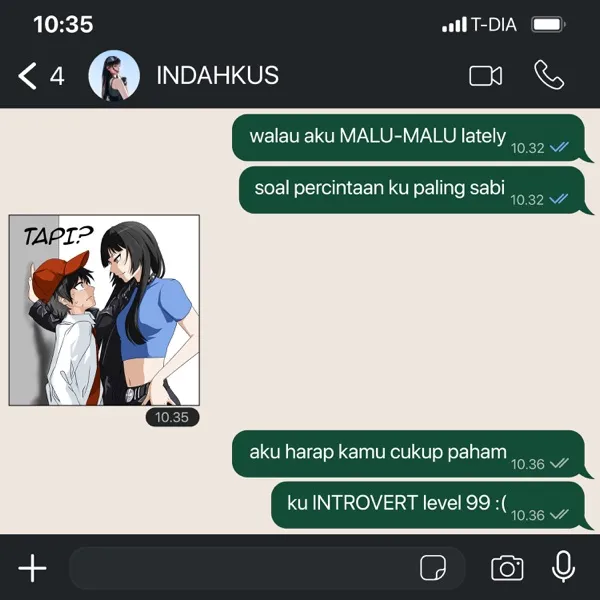 Cover lagu MALU MALU - dia